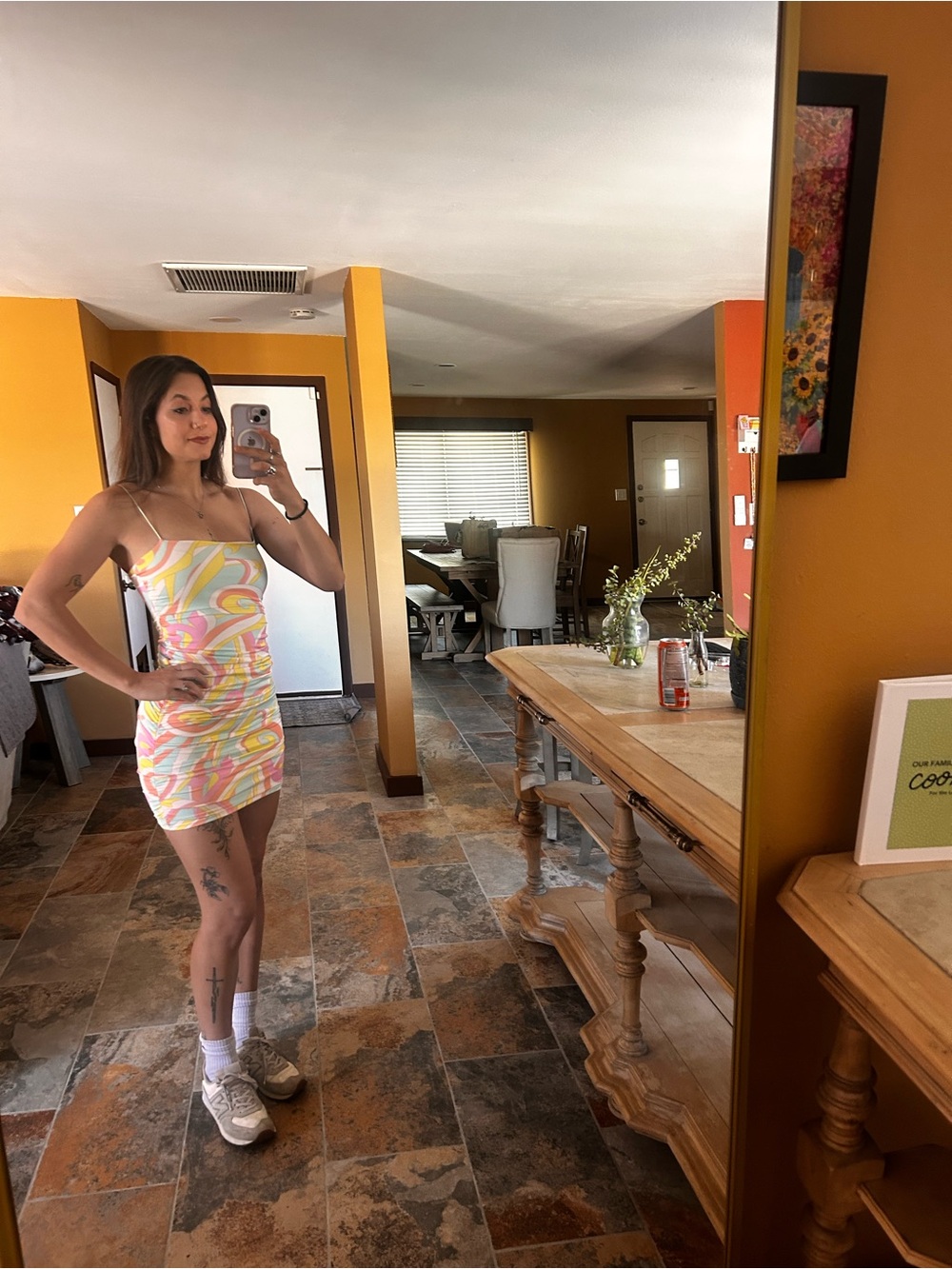 Windsor Size Small Pastel Swirl Bodycon Mini Dress